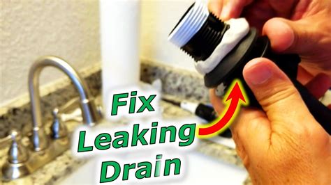 How To Fix Bathroom Sink Drain Leaks Underneath Gasket